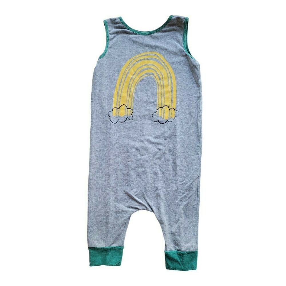 Rags Yellow Rainbow Romper